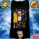 Kobe bryant michael jordan and lebron james basketball s Tank top