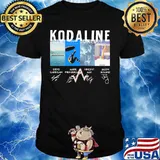 Kodaline band members signatures shirt