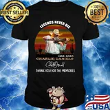 Legends never die 1936 2020 charlie daniels thank you for the memories signature vintage retro shirt