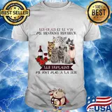Les chais et le vin me rendent heureux les humains me font mal a la tete flowers shirt