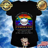 Lgbt don't mess with gay shark he'll punch you in the ass very hard s Ladies tee
