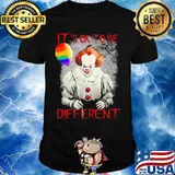 Lgbt halloween pennywise it's ok to be different shirt