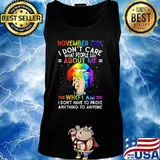 Lgbt lips november girl i don't care what people say about me i know who i am i don't have to prove anything to anyone s Tank top