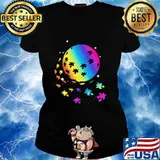 Lgbt the earth autism s Ladies tee