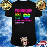 Lgbt younique girl like a normal girl but cooler heart shirt