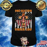 Lion king one nation under god american flag independence day shirt