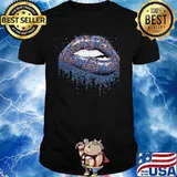 Lips auburn tigers football logo shirt