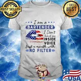 Lips i am a bartender i don't have an inside voice just a mouth with no filter stars shirt