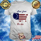 Live Free Or Die American Flag Independence Day Shirt