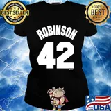 Los angeles dodgers jackie robinson 42 s Ladies tee