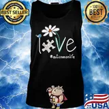Love autism mom life bird flowers s Tank top