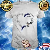 Love dallas cowboys football heart diamond shirt