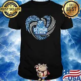 Love georgia state panthers heart diamond shirt