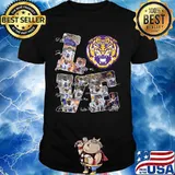 Love lsu tigers football players signatures shirt
