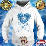 Love philadelphia 76ers basketball hearts s Hoodie