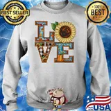 Love sign language sunflower pumpkin s Sweater