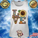 Love sign language sunflower pumpkin s Tank top