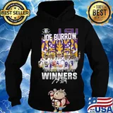 Lsu tigers joe burrow 2019 heisman trophy winners signature s Hoodie