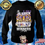 Lsu tigers joe burrow 2019 heisman trophy winners signature s Sweater
