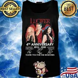 Lucifer 4th anniversary 2016 2020 thank you for the memories signatures s Tank top