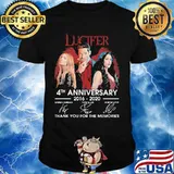 Lucifer 4th anniversary 2016 2020 thank you for the memories signatures shirt