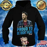 Luke bryan proud to be right here tour s Hoodie