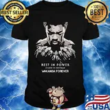 Marvel heroes black panther chadwick rest in power wakanda forever shirt