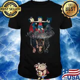 Marvel heroes chibi water reflection shirt