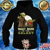 Master yoda and baby yoda best mom in the galaxy s Hoodie