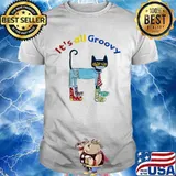 Meme black cat mask it's all groovy shirt