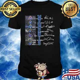Memphis tigers basketball players signatures shirt