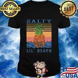 Mermaid pineapple salty lil beach vintage retro shirt