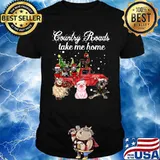 Merry christmas country roads take me home animals shirt