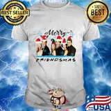 Merry christmas friendsmas snow shirt