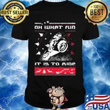 Merry christmas motorcycle oh what fun it is to ride ugly shirt