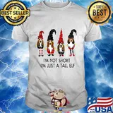 Merry christmas santa beagle i'm not short i'm just a tall elf shirt