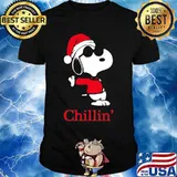 Merry christmas snoopy santa chillin shirt