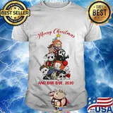 Merry christmas tree horror characters and bye bye 2020 halloween shirt