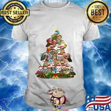 Merry christmas tree owl santa claus shirt