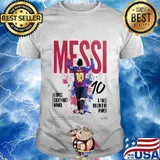Messi no.10 6 times golden boot winner shirt