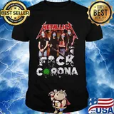 Metallica mask fuck coronavirus skull shirt