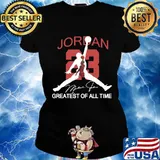Michael jordan 23 greatest of all time signature s Ladies tee