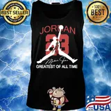 Michael jordan 23 greatest of all time signature s Tank top
