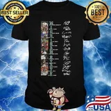 Michigan state athletics basketball players signatures shirt