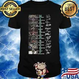 Michigan state athletics basketball players signatures shirt