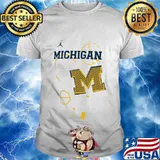 Michigan wolverines basketball logo shirt