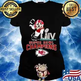 Mickey mouse super bowl liv champions kansas city chiefs s Ladies tee