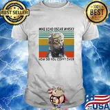MIKE ECHO OSCAR WHISKY HOW DO YOU COPY OVER CAT VINTAGE RETRO SHIRT