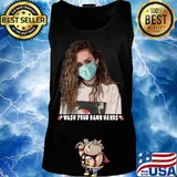 Miley cyrus mask wash your damn hands s Tank top