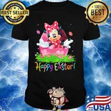 Minnie mouse happy easter flowers shirt